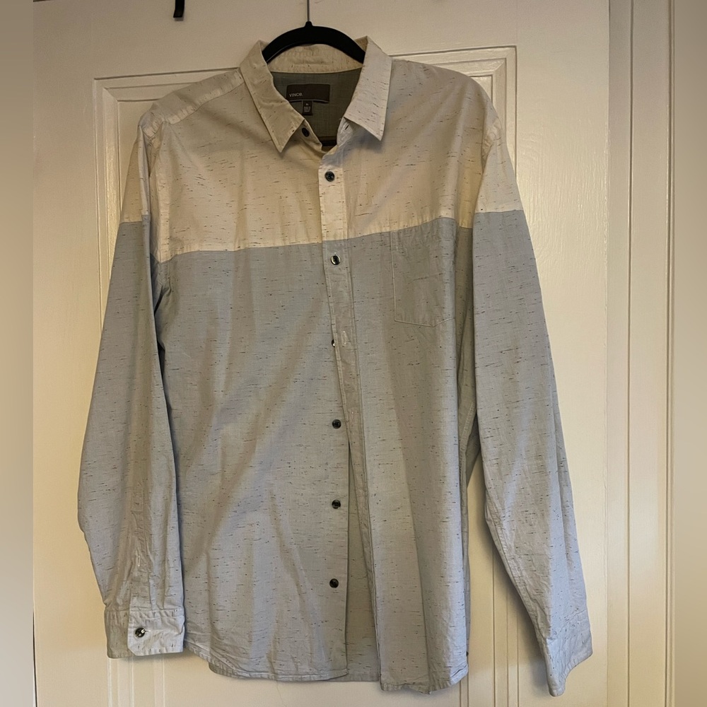 Vince two-tone collar shirt (men’s XL)